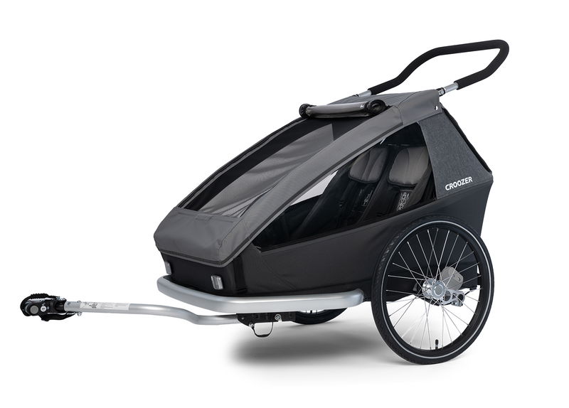 babyonlineshop Croozer Kid Keeke 2 Mountain grey 2in1 Fahrradanhänger & Buggy-Set Saisonale Angebote