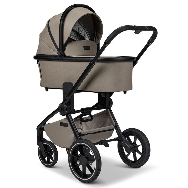 babyonlineshop Moon Resea Plus Kinderwagen Set mit Adapter und Cosmo Babyschale - mud VIP-Rabatte