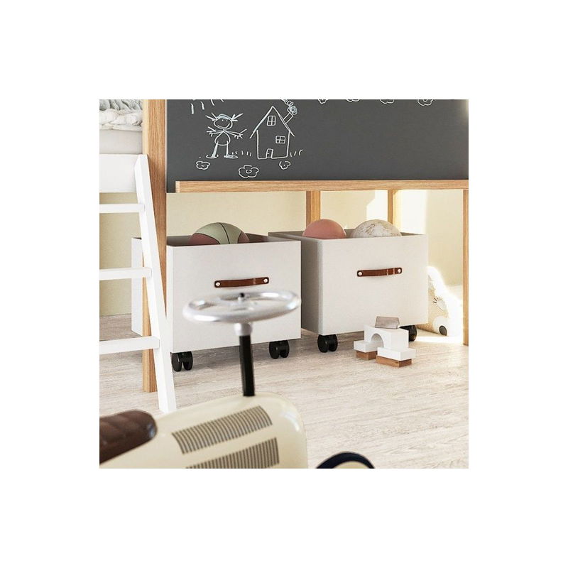 babyonlineshop Nature Kid Cory Hausbett mit Rutsche 90 x 200 weiß Super Rabatt