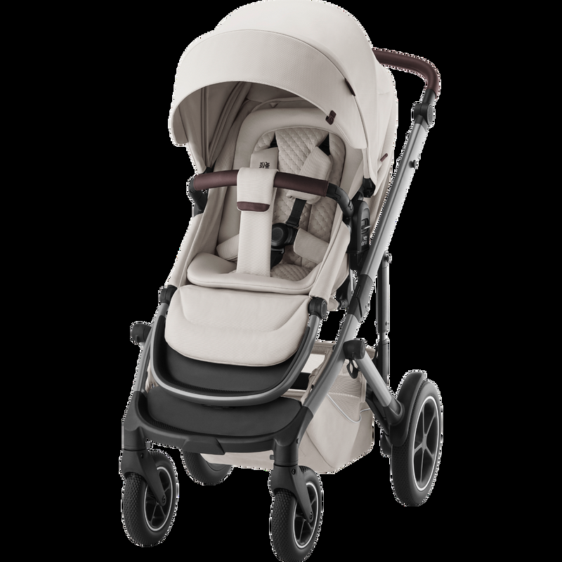 babyonlineshop Britax Smile 5Z 3-in-1 Set Soft Taupe LUX - Sportwagen + Babywanne + Baby-Safe Pro Neueste Stile