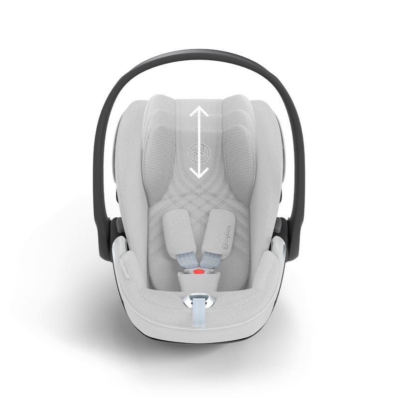 babyonlineshop CYBEX Cloud T i-Size Plus Platinum White Babyschale Kostenloser Versand international