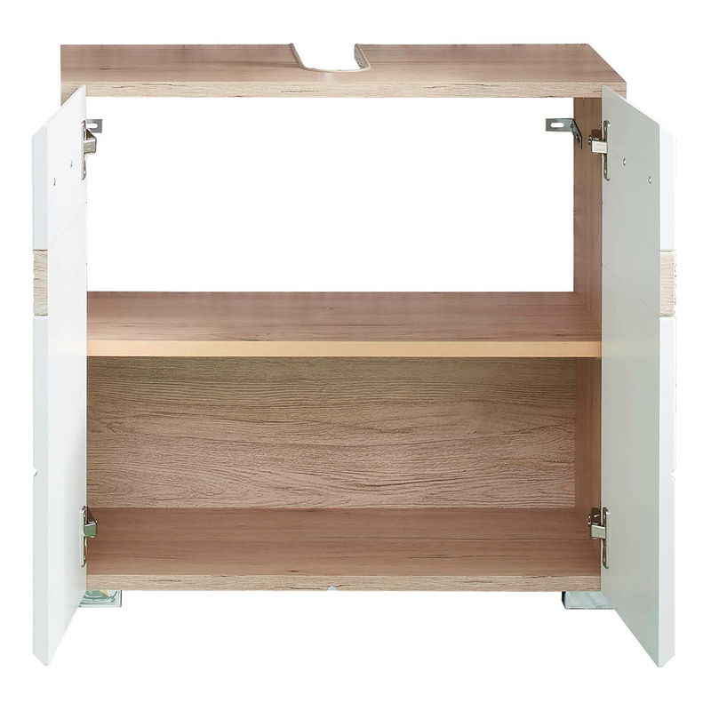 babyonlineshop trendteam Set-One Bad Kombination 4-teilig Weiß / Eiche Sonderangebote