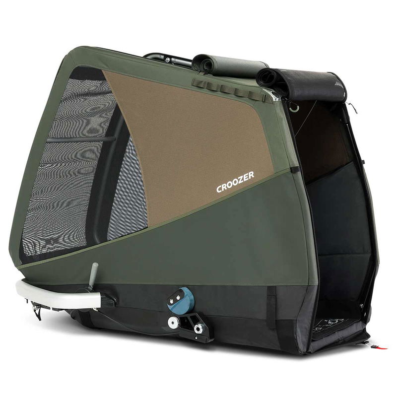 babyonlineshop Croozer Dog Tammo Moss green Fahrradanhänger für sehr große Hunde geeignet Vierteljährliche Förderung
