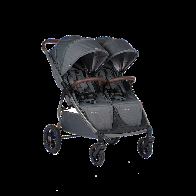 babyonlineshop MastSwiss M.Twin x VOLCANIC ASH Geschwisterwagen