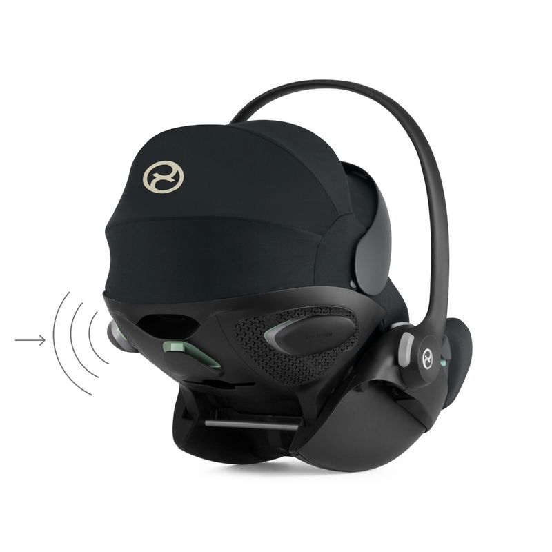babyonlineshop CYBEX Cloud G i-Size Babyschale Magic Black bis 13 kg Fabrikverkauf