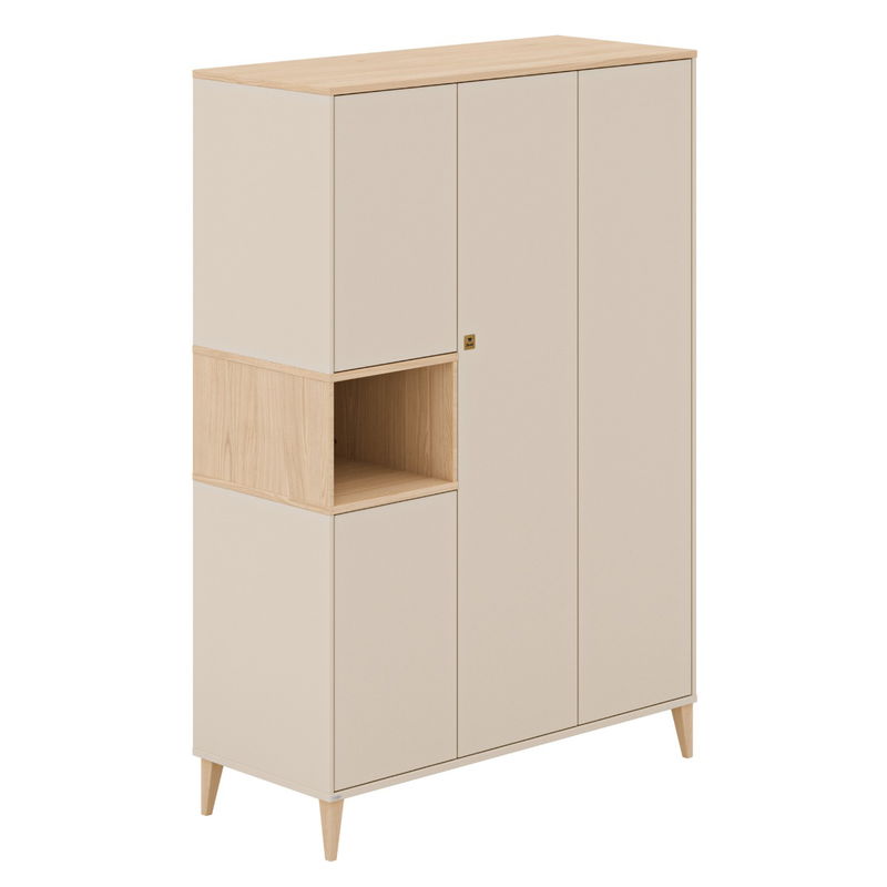 babyonlineshop Paidi Mila & Ben Kinderzimmer 4-türig Cashmere-Beige / Scandinavian-Wood Valentinstagsangebot