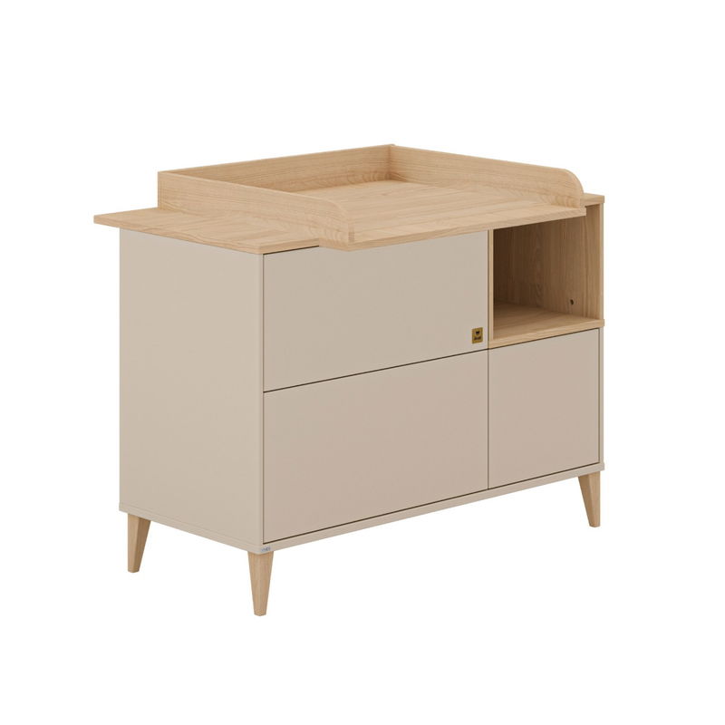 babyonlineshop Paidi Mila & Ben Kinderzimmer 4-türig Cashmere-Beige / Scandinavian-Wood Valentinstagsangebot