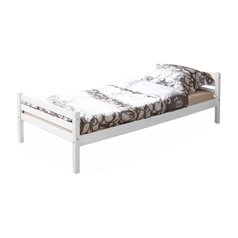 babyonlineshop Ticaa Nadine Einzelbett Kiefer weiß 90 x 200 cm Massivholz Sonderangebote