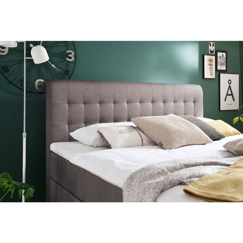 babyonlineshop Meise Möbel Massello Boxspringbett 180 x 200 cm taupe Stoff - inklusive Lieferung Letzte 3 Tage
