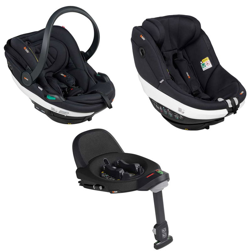 babyonlineshop BeSafe Go Beyond Babyschale und Beyond 360 Autositz mit Base Soft Breeze Black Nur noch ein Tag übrig
