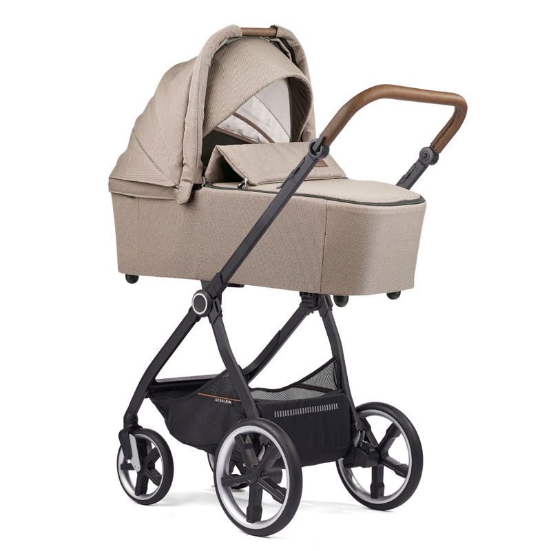 babyonlineshop Gesslein INDY M2 Swing Kinderwagen Gestell schwarz mit Panorama Lyx Babywanne Farbe wählbar Rabatt