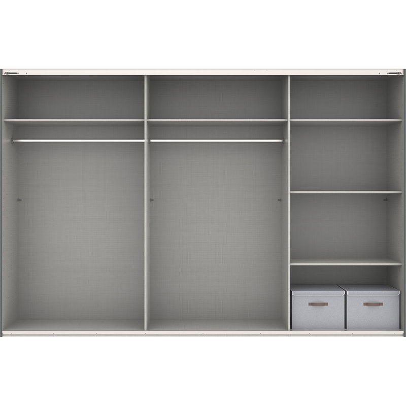 babyonlineshop Wimex Barmbek Schwebetürenschrank 313x208 cm Weiß/Artisan-Eiche Dekor Riesige Ersparnisse