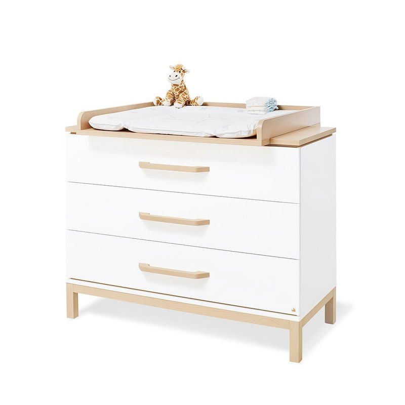 babyonlineshop Pinolino Light Kinderzimmer breit groß - 3T Weiß/Kiefer massiv Rabatte dieses Monats