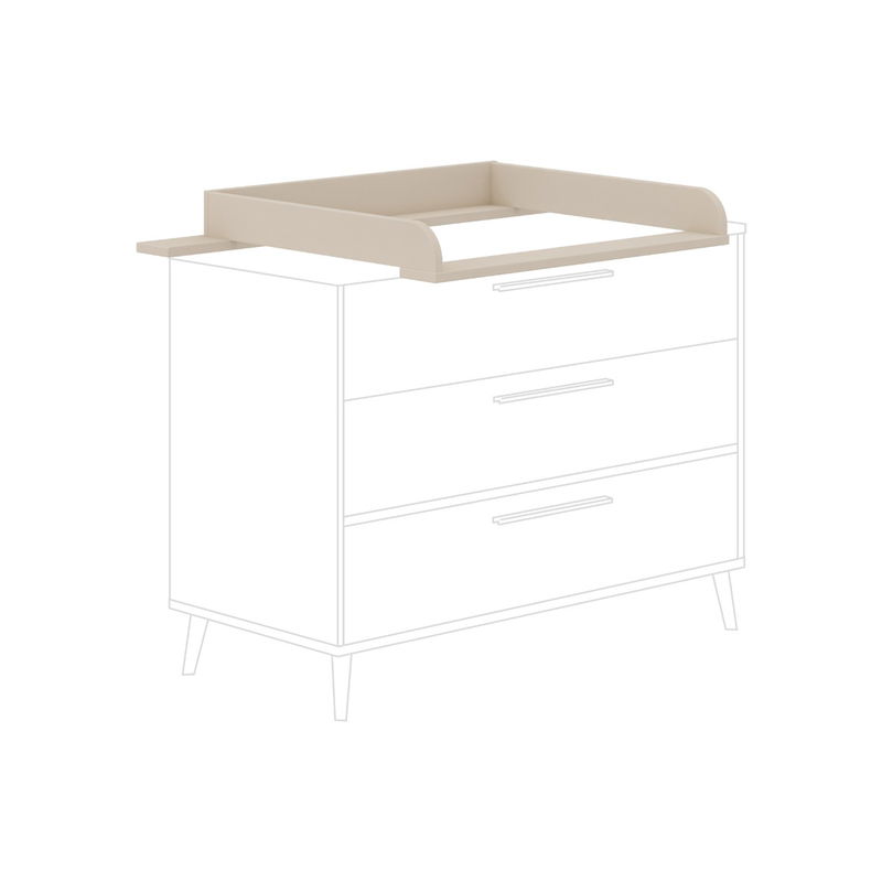 babyonlineshop Paidi Eefje Kinderzimmer 3-türig breit Cashmere-Beige / Groovy-Oak Online