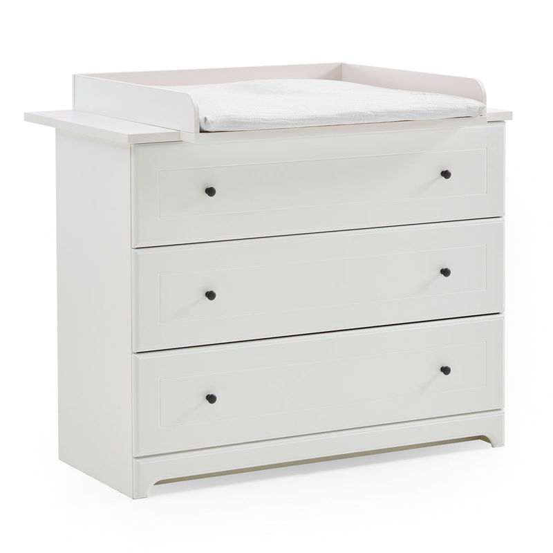 babyonlineshop Arthur Berndt Thilo Kinderzimmer 3-teilig MDF Weiß mit Kantenfräsung Blitzverkäufe