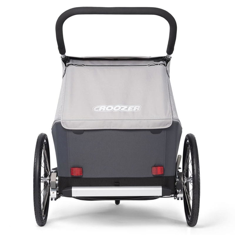 babyonlineshop Croozer Kid Keeke 2 Stone grey 2in1 Fahrradanhänger & Buggy-Set Lagerräumung