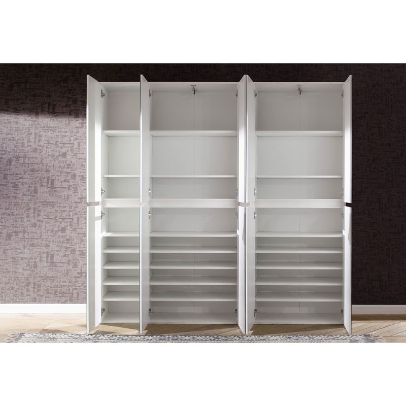 babyonlineshop trendteam Mirror Spiegelgarderobenschrank Weiß Melamin Exklusive Angebote