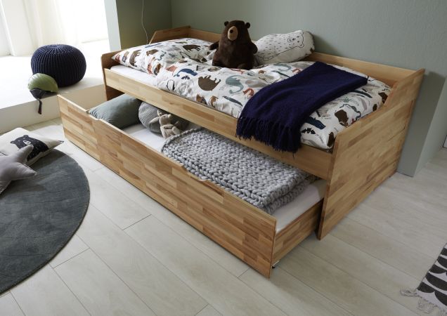 babyonlineshop Relita LILLY Kojenbett 90x200 Buche massiv natur lackiert Räumungsverkauf