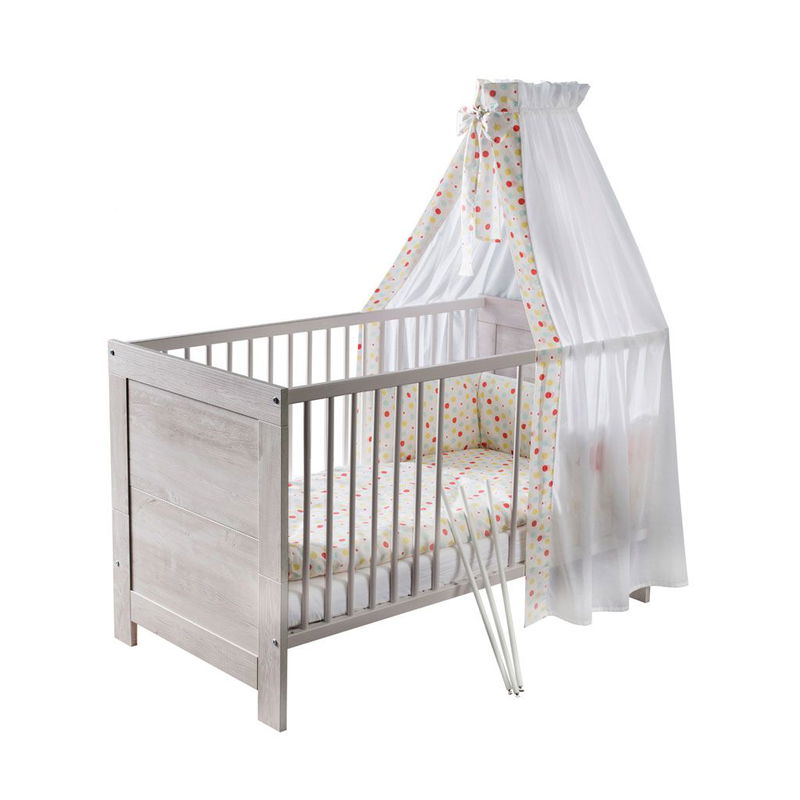 babyonlineshop Schardt Nordic Halifax Kinderbett 70 x 140 cm Halifax Eiche/Weiß Neueste Mode