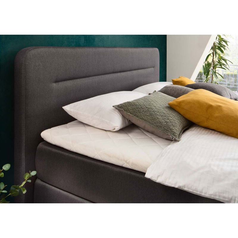babyonlineshop Meise Möbel Massello Boxspringbett 180 x 200 cm anthrazit Stoff - inklusive Lieferung Tägliche Deals