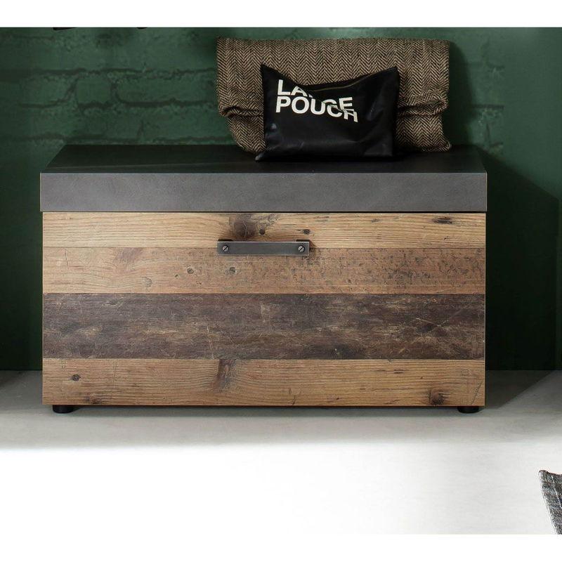 babyonlineshop trendteam Indy Garderoben-Set 2-teilig Old Wood / Graphit Grau Bis zu 60% Rabatt