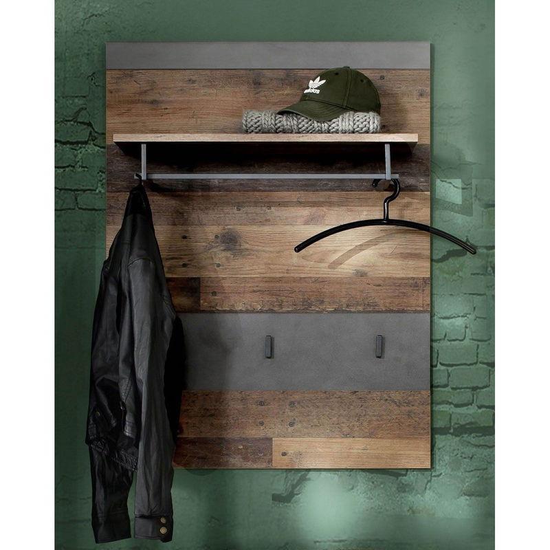 babyonlineshop trendteam Indy Garderoben-Set 2-teilig Old Wood / Graphit Grau Bis zu 60% Rabatt