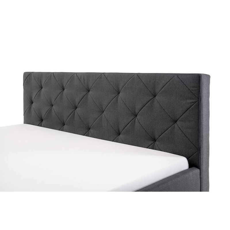 babyonlineshop Meise Möbel Chicago Polsterbett anthrazit 180 x 200 cm mit Chromfüßen Bis zu 55% Rabatt