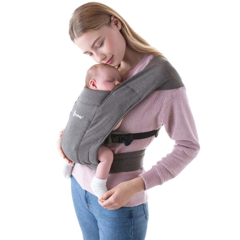 babyonlineshop Ergobaby Embrace Pure Black Babytrage für Neugeborene Online Outlet