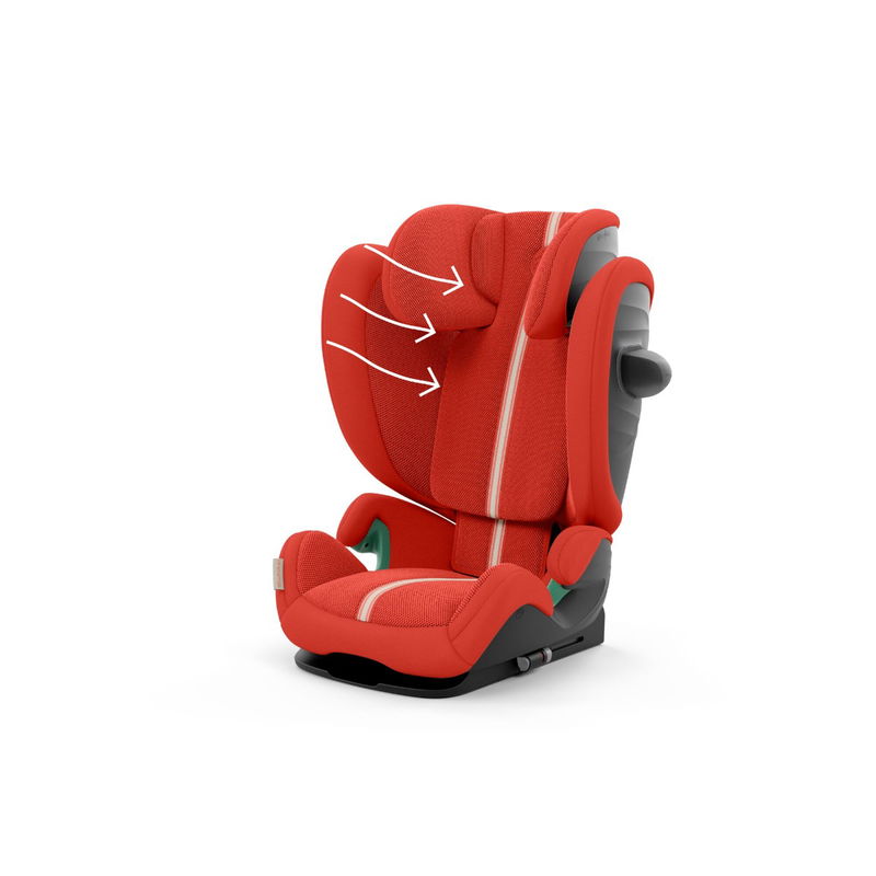 babyonlineshop CYBEX Solution G i-Fix Plus Kindersitz Hibiscus Red 3 bis 12 Jahre Bestseller