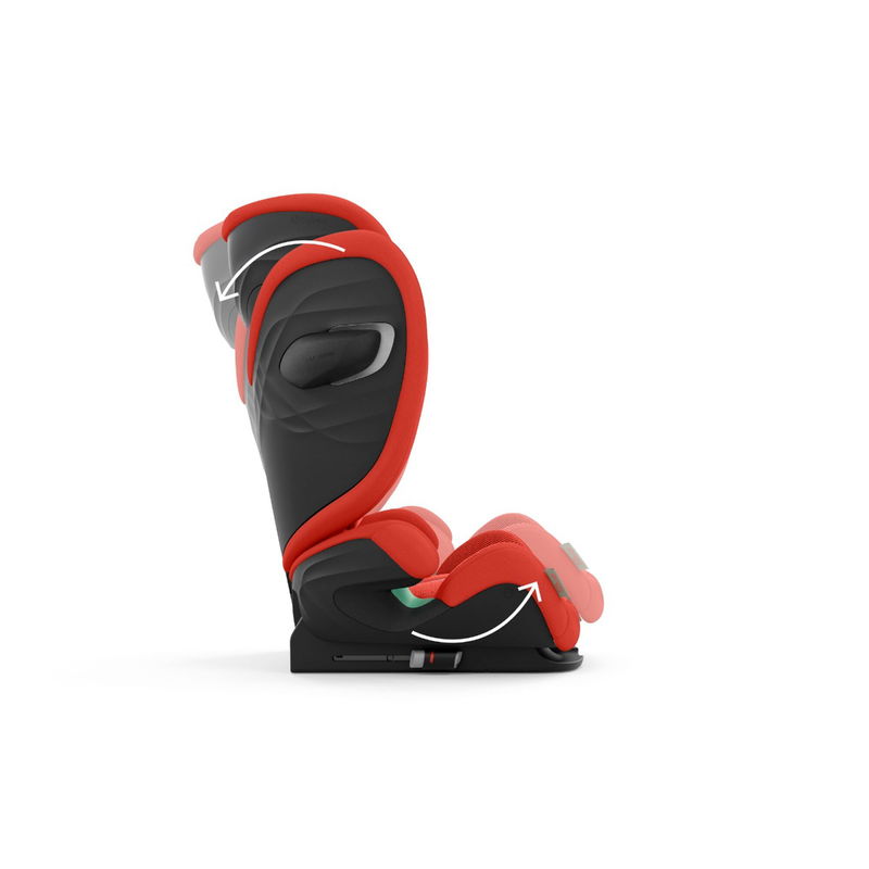babyonlineshop CYBEX Solution G i-Fix Plus Kindersitz Hibiscus Red 3 bis 12 Jahre Bestseller