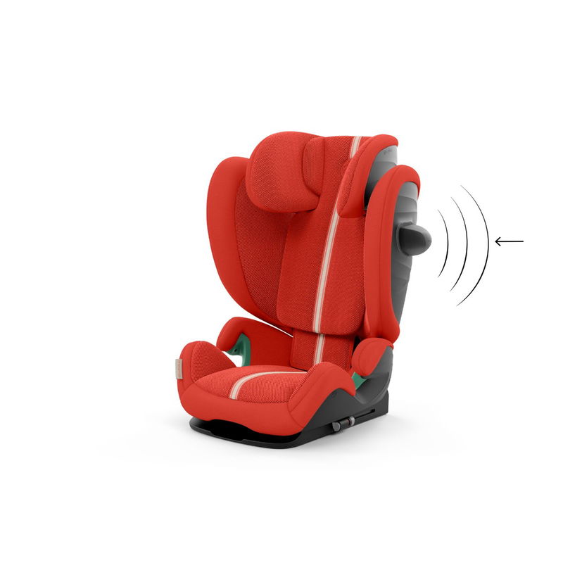 babyonlineshop CYBEX Solution G i-Fix Plus Kindersitz Hibiscus Red 3 bis 12 Jahre Bestseller