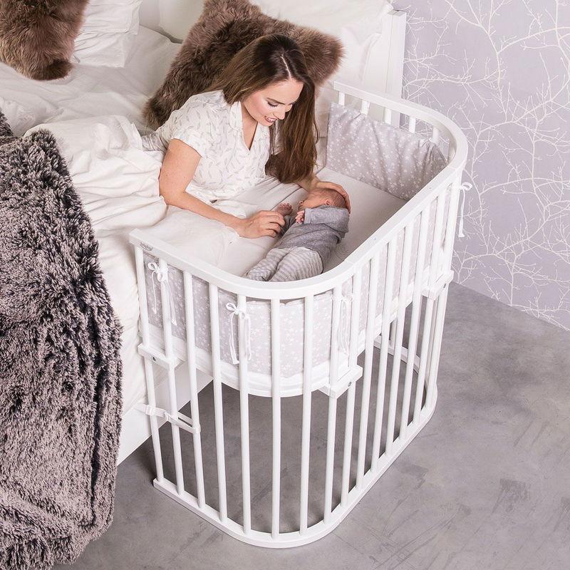 babyonlineshop Babybay Boxspring Beistellbett weiß lackiert Stillbett Letzte 2 Tage
