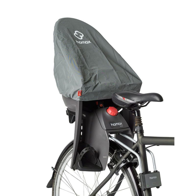 babyonlineshop Hamax Zenith Relax Fahrradsitz Grau/Rot Gepäckträgerbefestigung Auslauf