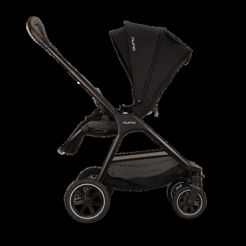 babyonlineshop Nuna TRIV next Kompakt-Kinderwagen mit magnetischem Verschluss inkl. Adapter Regenverdeck Caviar Weihnachtsangebot