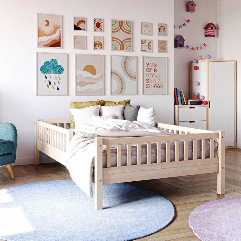 babyonlineshop Nature Kid Lilly Einzelbett natur 120x200 cm Blitzangebot