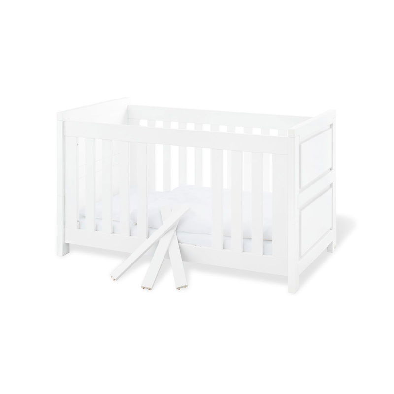 babyonlineshop Pinolino Milk Kinderbett 70x140 cm umbaubar zum Juniorbett - zum Toppreis