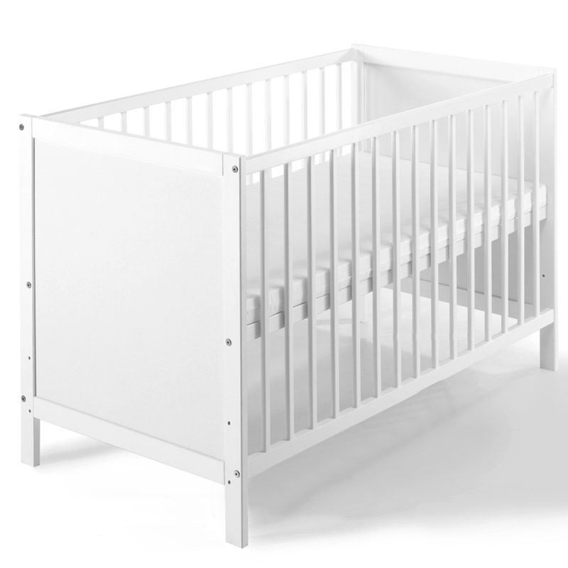 babyonlineshop Schardt Leo Kinderbett 60x120 cm Kiefer massiv weiß 3 Schlupfstäbe Bis zu 60% Rabatt