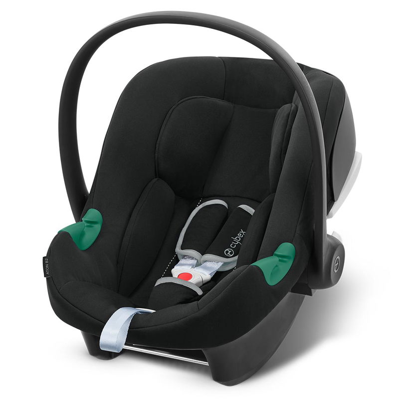 babyonlineshop CYBEX Aton B2 i-Size Babyschale Volcano Black inklusive Base One Gruppe 0+ Outlet