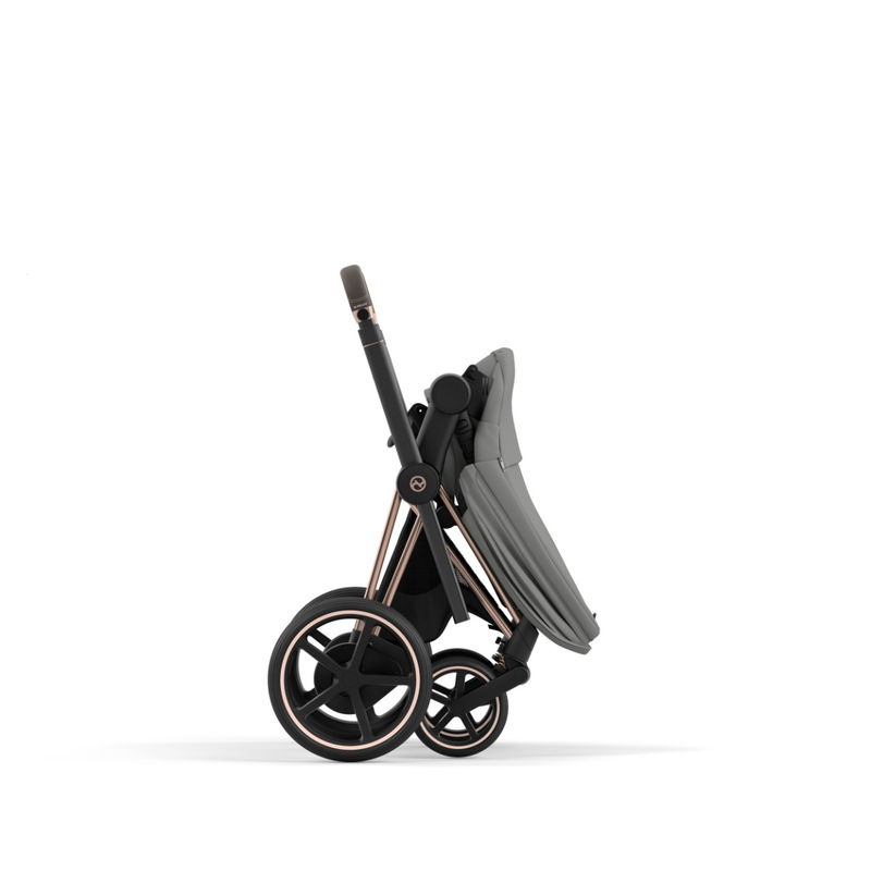 babyonlineshop CYBEX e-PRIAM Kinderwagen Mirage Grey Gestell wählbar New Generation Kostenloser Versand